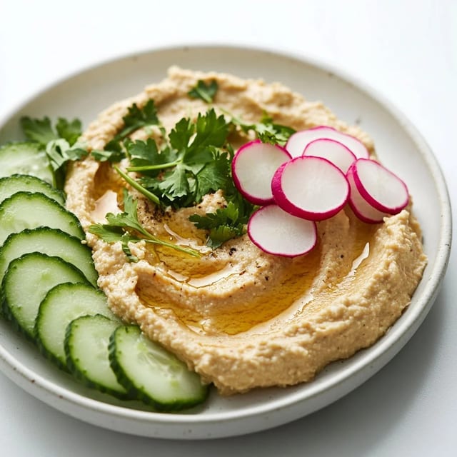 Hummus with Veggies.