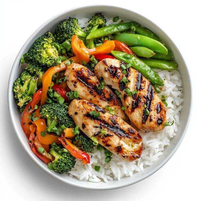 Grilled Chicken Rice Bowl.